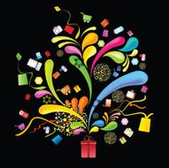 Colorful Floral Shopping Concept