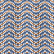 Retro Style Seamless Knitted Pattern Vector N2