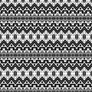 seamless ethnic black and white pattern