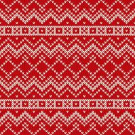 Nordic traditional Fair Isle style seamless knitted pattern N7