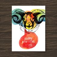 Happy New Year and Merry Christmas card N7