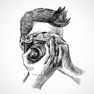 Photographer sketch portrait N2