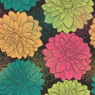 Beautiful seamless background with flowers N9