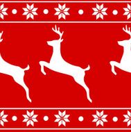 Traditional Nordic Scandinavian sweater pattern vector illustration N3