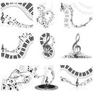 Musical notes staff set N2
