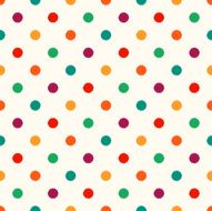seamless colorful polka dots pattern