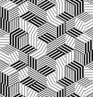 abstract black and white stripe pattern background N21