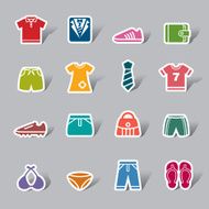Clothing and Accessories Color Icon Label
