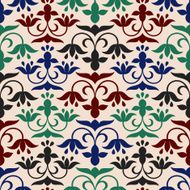 Vintage background with decorative flowers