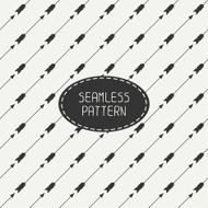 Vector seamless retro pattern with vintage hipster arrows N2