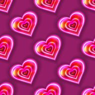 Seamless background consisting of pink hearts N2