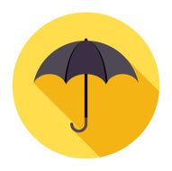 Flat Umbrella Icon