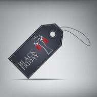 Black Friday sales shopping price tag Eps10 vector illustration N2