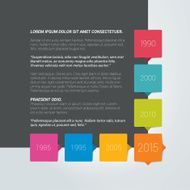 Page template Timeline speech bubble with text field