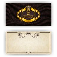 Elegant template for vip luxury invitation N26