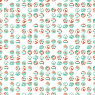 Summer beach party seamless pattern Flat style N3