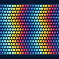 Ethnic african beads abstract color seamless pattern N5