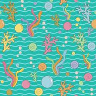 Vector abstract algae pattern