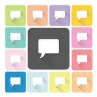 Bubble Icon color set vector illustration N2