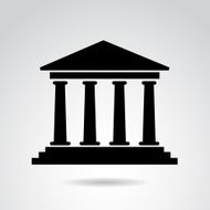 Ancient temple icon