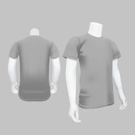 Gray T-Shirt Template - Vector Illustration