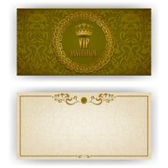 Elegant template for vip luxury invitation N27