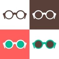 the set of popular hipster sunglasses