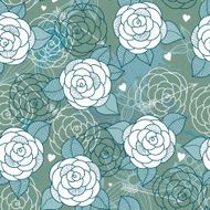 Seamless pattern with roses N37