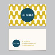 Business card template with background pattern 07