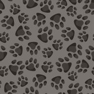 Seamless pattern background with abstract animal footprints