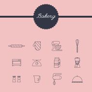 Vector sewing equipment and needlework icons set N2