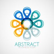 Symmetric abstract geometric shape N378