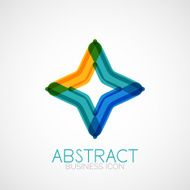 Symmetric abstract geometric shape N383