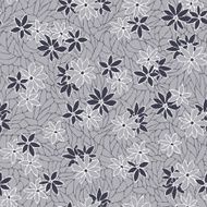 Seamless pattern with decorative flowers and lace texture N3