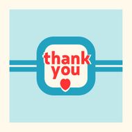 Thank you card design template N4