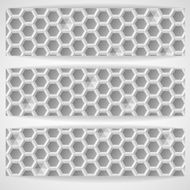 White Geometric Texture N3