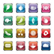 Food Fruits and Vegetables Icons N3