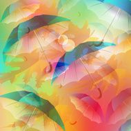 Autumn background with umbrella N2