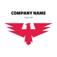 Eagle abstract sign in Cclassic graphic style for business company