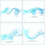 Set of abstract wave background