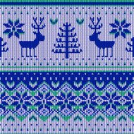 Knitting pattern with a deer N5