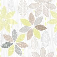 Seamless pattern of abstract flowers N5