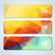 Abstract vector header banners N150