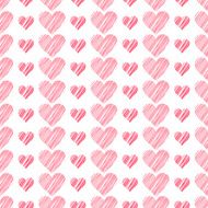 Romantic seamless pattern with hearts Beautiful vector illustration Background N9