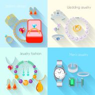 Jewelry icon flat N2