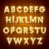 modern lighting alphabet set N2