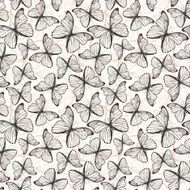 seamless pattern with butterflies N61
