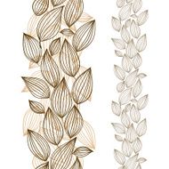 Seamless floral wallpaper hand drawn vector N5