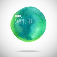 watercolor bubble isolated on white background N87