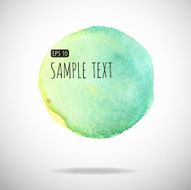 watercolor bubble isolated on white background N88